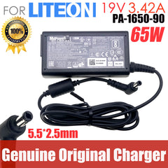Genuine 19V 3.42A 65W 5.5x2.5mm LITEON PA-1650-90 A11-065N1A AC Adapter For GATEWAY 4028GZ 4010JP M255 CX2620h Laptop Charger