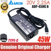 Original 20V 2.25A 45W ADP-45HG B Type-C USB-C AC Adapter for Asus ADP-45XE D ADP-45EW Y ADP-45XE B Laptop Power Supply Charger