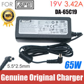 Genuine APD NB-65B19 19V 3.42A 65W AC Adapter Charger for Intel NUC NUC7JY BOXNUC7CJYH Power Supply DA-65A19 DA-65C19