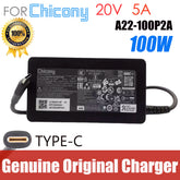 Genuine Chicony A22-100P2A 20V 5A 100W TYPE-C USB-C A100AP14P AC Adapter For Laptop Power Supply Charger