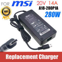 Replacement Chicony 20V 14A 280W AC Power Supply Adapter For MSI GF76 Raider 10UH GE66 GP66 Laptop Charger A18-280P1A A280A005P