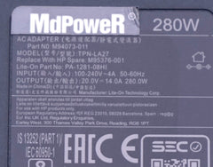 Original For HP OMEN Laptop Power Supply 20V 14A 280W TPN-LA27 TPN-CA26 AC Adapter Charger M94073-001 M95376-001 4.5*3.0mm OEM