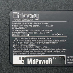 Replacement 20V 12A 240W AC Adapter for MSI Creator Z16P B12UHST GE66 Raider 11UE-642 Gaming Laptop Power Supply A20-240P2A