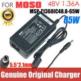 Genuine MOSO MSIP-REM-MSP-Z1360IC AC Adapter Charger 48V 1.36A MSP-Z1360IC48.0-65W For HIKVISION Video Recorder POE Power Supply