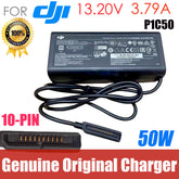Genuine 13.20V 3.79A 50W 10PIN P1C50 AC Power Adapter Charger For DJI Drone Power Supply USB 5V 2A
