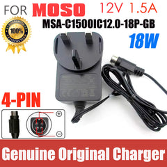 Original 12V 1.5A 18W 4-Pin AC Adapter MSA-C1500IC12.0-18P-GB Power Supply Charger For MOSO MSAC1500IC12018P MSAC1500IC12018PGB