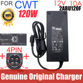 CWT 2ABU120F 12V 10A 120W AC Adapter CAD120121 for QNAP TS-409 TS-410 TS-412 Turbo Synology DiskStation DS410 NAS Power Charger