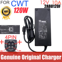 CWT 2ABU120F 12V 10A 120W AC Adapter CAD120121 for QNAP TS-409 TS-410 TS-412 Turbo Synology DiskStation DS410 NAS Power Charger