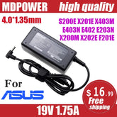 For ASUS laptop AC adapter charger 19V 1.75A 33W 4.0*1.35mm S200E X201E X403M E403N E402 E203N X200M X202E F201E