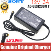 Genuine AC-UES1230M T 12V 3A AC Adapter Charger for Sony FDR-AX1E EVI-D70P EVI-D100P mcx-500 BRC-H800 Power Supply CECH-ZAC3J