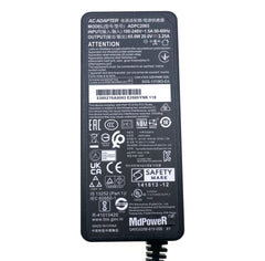Original TPV ADPC2065 65W 20V 3.25A AC Adapter for MSI Optix G27CQ4 G32C4 (3DA6) G27C6 G27C6P G27CQ4P Monitor Power Supply