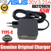 Orginal AD2129020 For Asus 20V 3.25A 65W USB-C 5V 3A 9V 3A 15V 3A type C Laptop AC Adapter Charger zenbook3 B9440U W19-065N2B