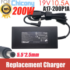 Replacement Chicony A11-200P1A 19V 10.5A 200W AC Adapter Charger For MSI CLEVO P650RG P670RG GIGABYTE 15X V6 A17-200P1A Supply