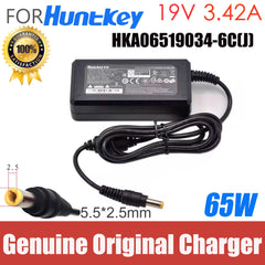 Genuine Huntkey HKA06519034-6C 6J 6K 19V 3.42A 65W AC Adapter Charger For Intel NUC GIMI Monitor Projector Laptop Power Supply