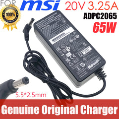Original TPV ADPC2065 65W 20V 3.25A AC Adapter for MSI Optix G27CQ4 G32C4 (3DA6) G27C6 G27C6P G27CQ4P Monitor Power Supply