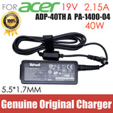 Original For ACER 19V 2.15A ADP-40TH A 40W laptop supply power AC adapter charger Aspire One D255 533 D257 D260 W500P W501 W501