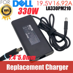 Slim Portable 19.5V 16.92A 330W GAN AC Adapter Charger For DELL Alienware Laptop Power Supply LA330PM210 HA330PM201 DA330PM201