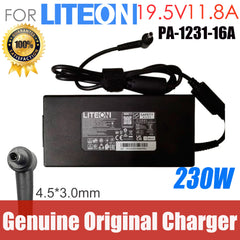 Genuine Liteon 19.5V 11.8A 230W PA-1231-16A Laptop AC Adapter Charger Power Supply 4.5*3.0mm for Gigabyte AORUS 7 X7EF RTX4060
