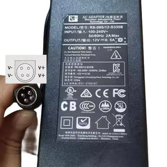 Genuine JINHUASHENG RS-065/12-S335B 12V 6.5A 78W 4PIN (Din) AC Adapter Charger for Orico ns500ru3 Hard Disk Cabinet Power Supply