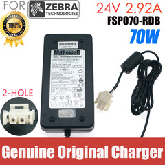 Genuine Power Adapter Charger FSP070-RDB 24V 2.92A 2 hole for Zebra Printer Scanner Power Supply 808099-005 9NA0700502