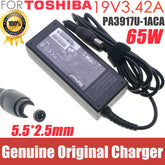 Original 19V 3.42A 65W AC Adapter Charger For Toshiba Satellite A130 A135 PA3917U-1ACA PA3467U-1ACA PA3396U-1ACA PA3165U-1ACA