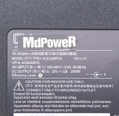 Chicony 20V 12A 240W AC Adapter A20-240P2A for MSI Gaming Laptop Katana GF76 12UG 12UGS 12UGK MS-17L3 GF66 12UE-077 Power supply