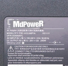 Replacement Chicony A20-240P2A 20V 12A AC Adapter A12-240P1A 240W Charger For MSI Gaming Laptop Power Supply 4.5*3.0mm Adaptor
