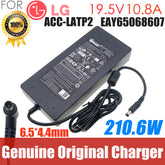 Original AC Adapter 19.5V 10.8A AD10630LF For LG 32UN88A 38GL950G 38WK95C-W 32BL95U ADS-210NL-19-3 195210E 34WK95C Power Charger