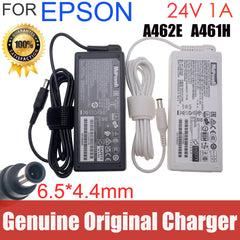 Original AC Adapter WF-100 B581A WF-110 A462E A461H 24V 1A 24W Charger for Epson WorkForce DS-560 Scanner Power Supply