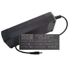 Genuine GVE GM250-2401000-F 24V 10A AC DC Adapter Charger 5.5*2.5mm 240W Power Supply