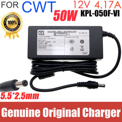 Genuine CWT 12V 4.17A 50W KPL-050F-VI AC Adapter Power Supply Charger 5.5*2.1mm KPL-050F