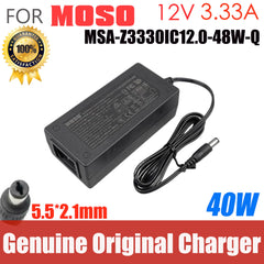 For Hikvision Charger MOSO 12V 3.33A 40W MSA-Z3330IC12.0-48W-Q Switching Power Adapter MSAZIC12048WQ NOM-029-ENER-2017 Genuine