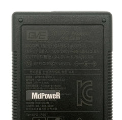 Genuine GVE GM95-240375-D 24V 3.75A 5.5*2.5mm 90W AC/ DC Adapter Charger Power Supply