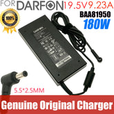 Original DARFON BAA81950 19.5V 9.23A 180W 5.5x2.5mm AC Adapter Charger For MSI GE63VR GS73VR GF65 GF75 GS63 GS65 Power Supply