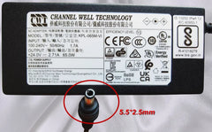 Genuine CWT KPL-065M-VI 24V 2.71A 65W AC Adapter Charger KPL-065M-VL Monitor Power Supply 5.5 x 2.5mm