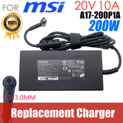 Brand New For Chicony A21-200P2B 20V 10A 200W 4.5x3.0mm A200A022P AC Adapter For MSI Laptop Power Supply Charger A15-200P4B