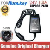Genuine HUNTKEY ADP036-242B 24V 1.8A 3 PIN AC Adapter Charger For Printer POS Power Supply