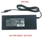 Original MA-PWR-90WAC 640-47010 54V 1.67A 90W AC/DC Adapter Charger For MERAKI MX65-HW MX68 MX68W MX68CW MX68-HW Power Supply