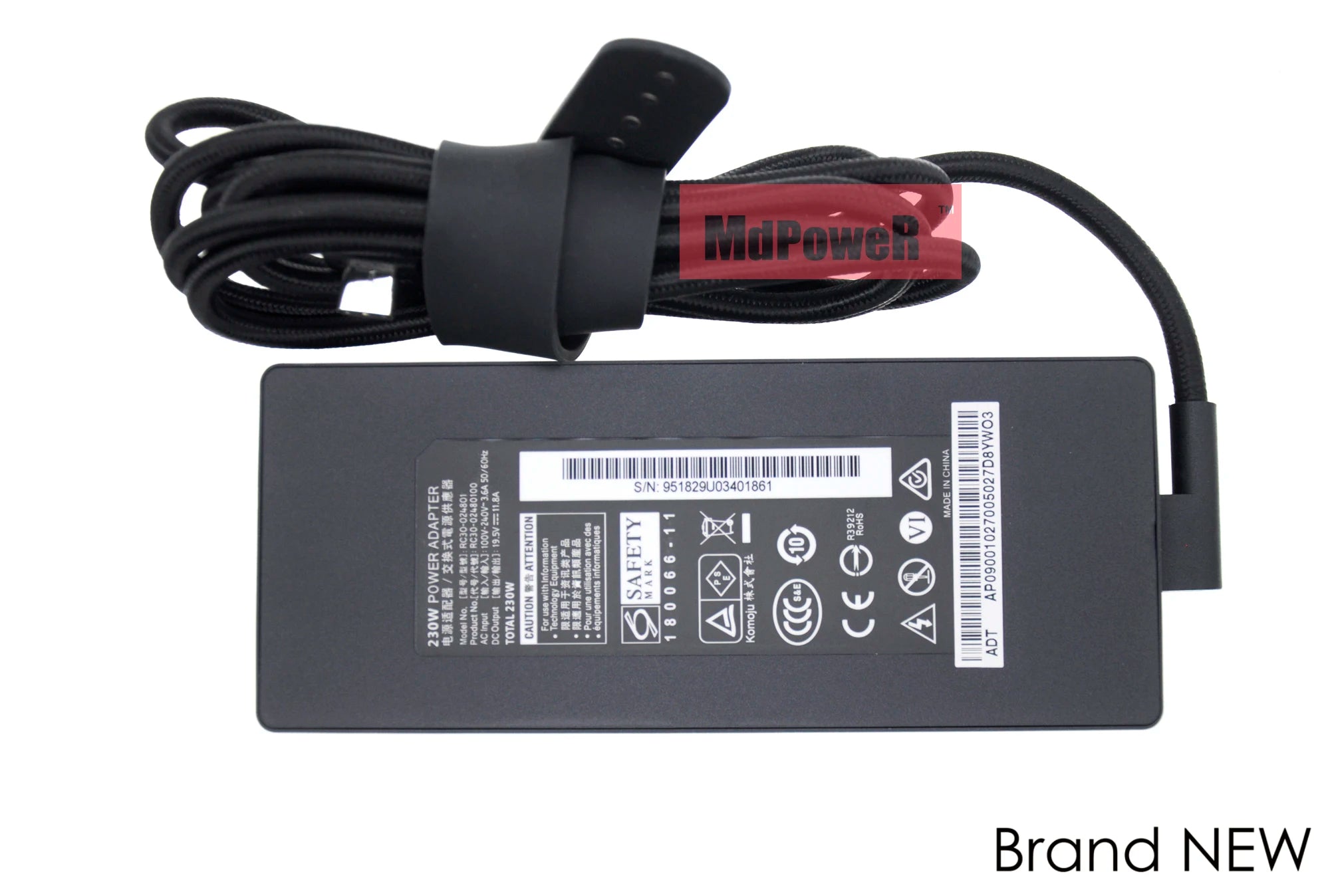 Genuine RC30-024801 AC power Adapter For Razer Blade 15 RZ09-03006E92 RZ09-02386W92 19.5v 11.8A 230W gaming Laptop Adapter