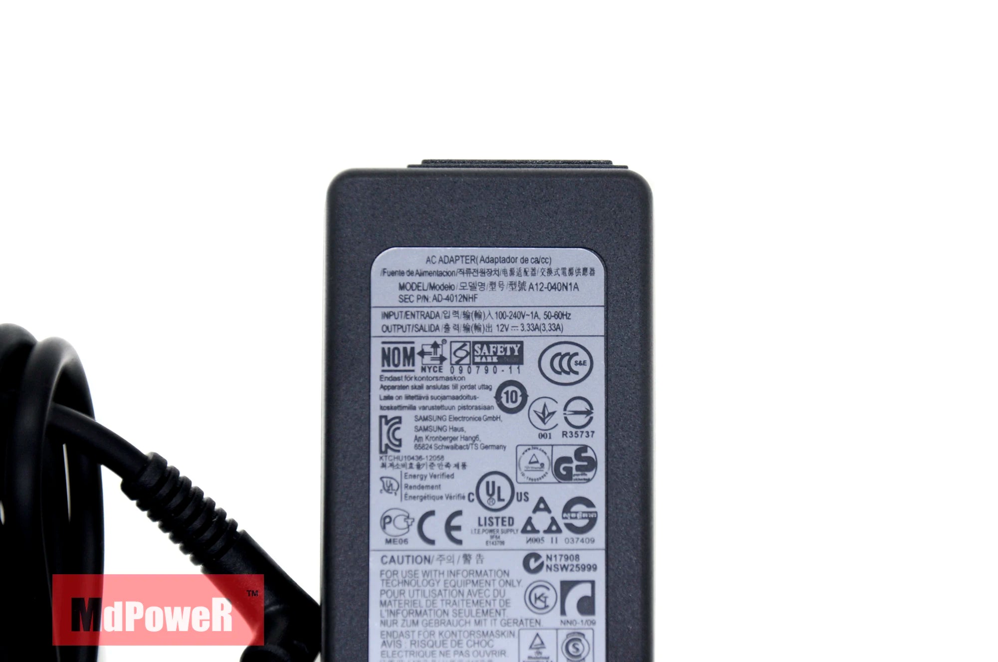 Original 12V 3.33A 40W AA-PA3N40W Ac Adapter For Samsung AD-4012NHF ADP-40MH XE500T1C 300T XE300TZC XE303C12 XE700T1C