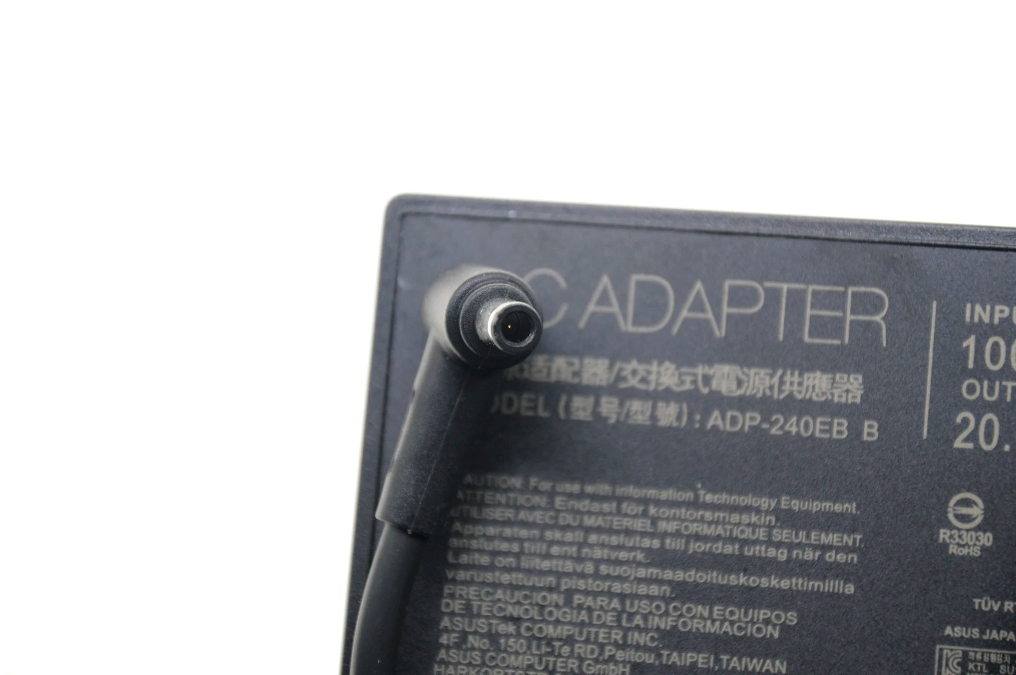 Genuine ADP-240EB B 20V 12A 240W AC Adapter Laptop Charger For ASUS ROG 15 GX550LXS RTX2080 Power Supply 6.0 x 3.5mm