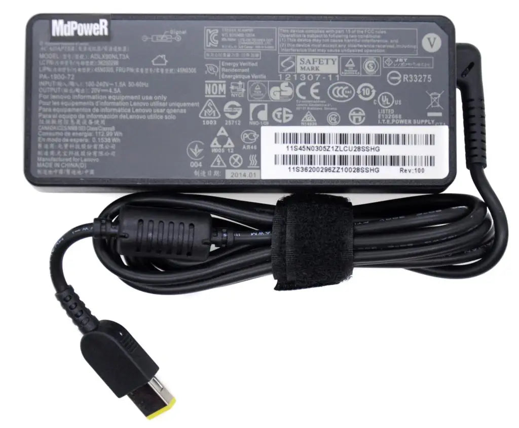 original 20V 4.5A AC Adapter Laptop Charger For Lenovo Thinkpad E440 E540 E550C E460 T470s T470 T560 T570 E431 E450c E455 Z510
