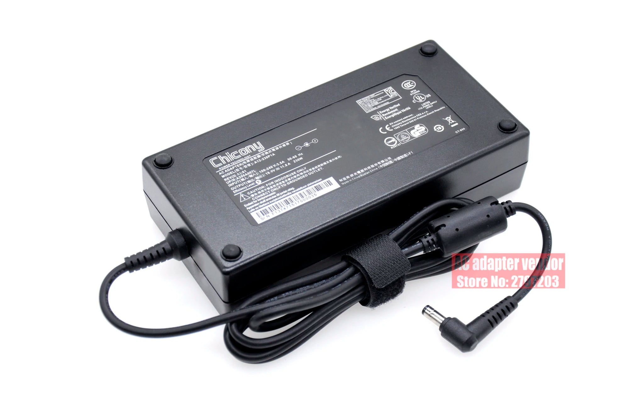Genuine A12-230P1A 19.5V 11.8A 230W power charger adapter Chicony ADP-230EB T A17-230P1A for CLEVO P671HS-G ZX8-CR5S1 ac adapter