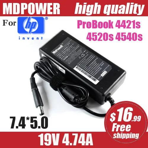 19V 4.74A For HP ProBook 4421s 4520s 4540s Pavilion DV3 DV4 DV5 DV6 8560p 8540w Notebook laptop supply power AC adapter charger