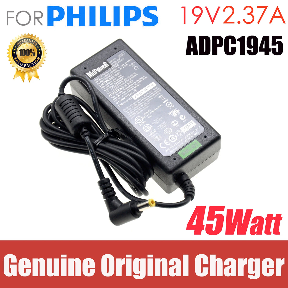 Genuine ADPC1936 19V 2.37A AC Adapter For PHILIPS 220C4LSB/93 226V4TFB/93 226V4TFB 220C4LSB LCD Monitor AC Power Supply Charger