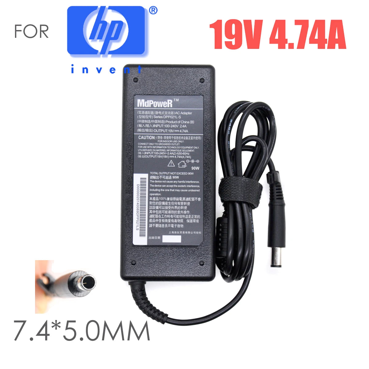 FOR HP 8460 8461 8470p 8510P 8540W 8440P 8510P 6710B CQ32 CQ40 G6 4431S cq42 6930p laptop power supply AC adapter charger cord