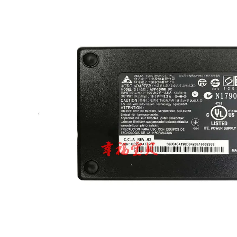 Genuine ADP-180NB BC 19.5V 9.2A 180W AC Adapter For Laptop Charger MSI GT70 2OC-059US GX70 3CC-097AU GT60 2PE-1055CN 5.5x2.5mm
