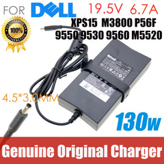 Genuine For Dell 130W 19.5V 6.67A/6.7A charger XPS 15 9530 9550 9560 PRECISION M3800 DA130PM130 06TTY6 laptop AC adapter
