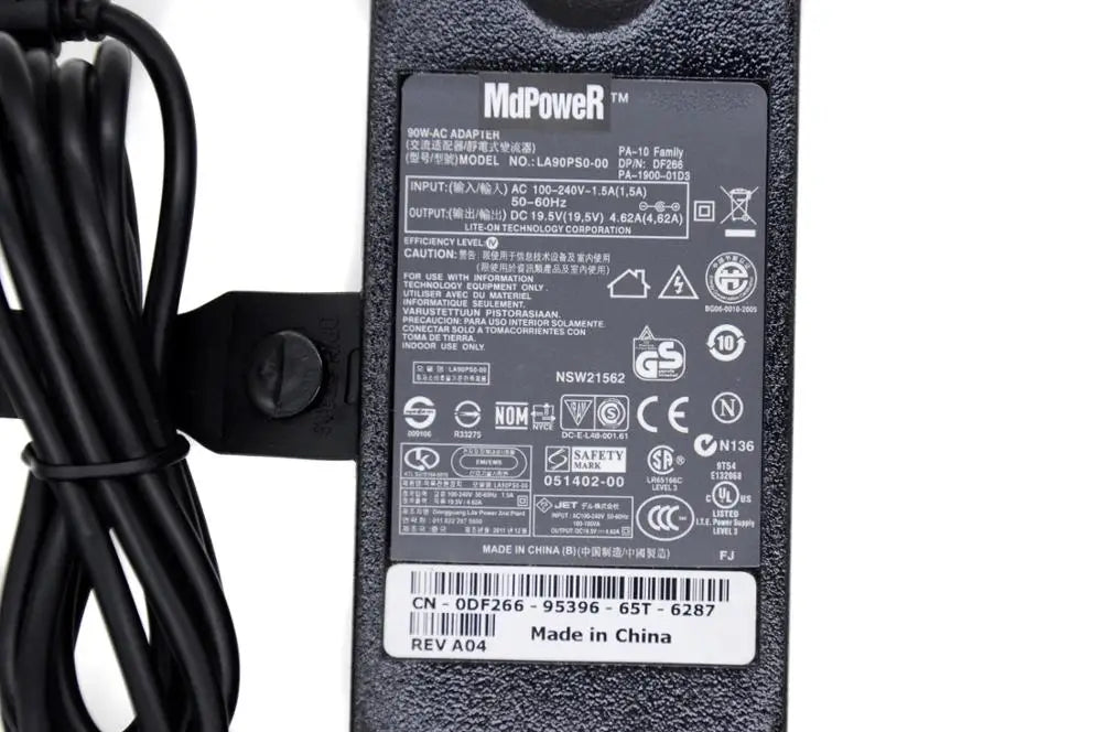 Original 19.5V 4.62A 90W For DELL Vostro 3460 3500 3550 M11X 14R 15R 14Z 17R E7440  laptop supply power AC adapter charger cord