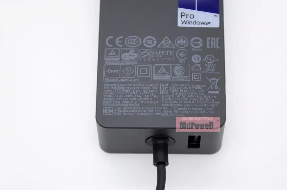 Original new 15V 4A 65W For Microsoft surface book pro3 pro4 pro 5 pro 6 pro7 power adapter 1706 charger fast charge with 5V 1A